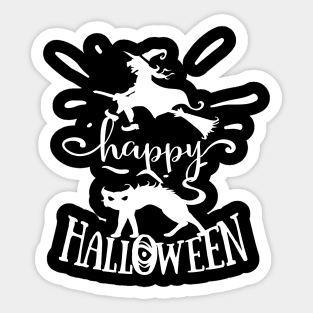 Pumpkin Halloween Witch Party Costume Gift Sticker